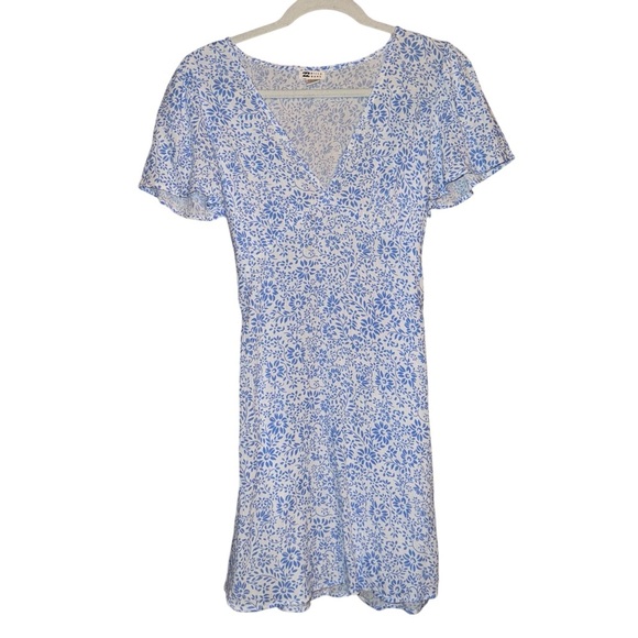 BILLABONG Short and Sweet Blue White Floral Sundress Size Small - Picture 5 of 14